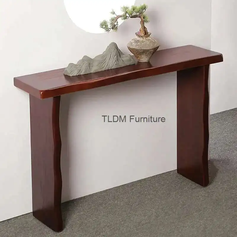 New Chinese Style Living Room Table for Entrance Solid Wood Smooth Edge Tables Light Luxury Simple Console Table for Corridor
New Chinese Style Living Room Table for Entrance Solid Wood Smooth Edge Tables Light Luxury Simple Console Table for Corridor