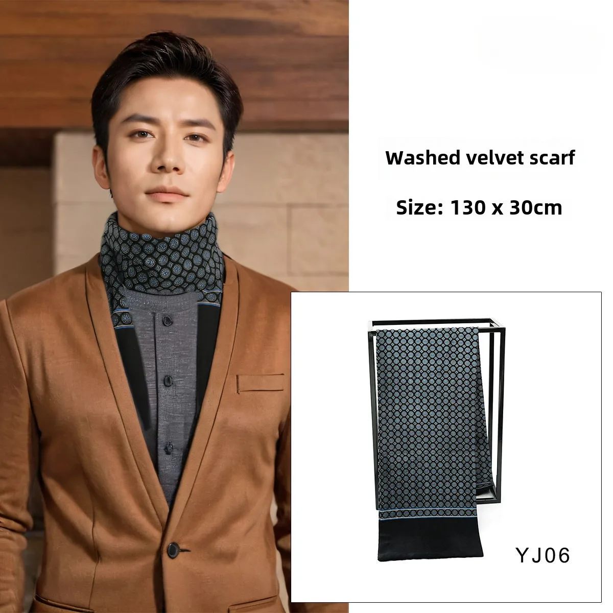 New Men's Washed Velvet Silk Scarf High-end Business Scarf Neck Protection Suit Coat Travel Versatile
New Men's Washed Velvet Silk Scarf High-end Business Scarf Neck Protection Suit Coat Travel Versatile