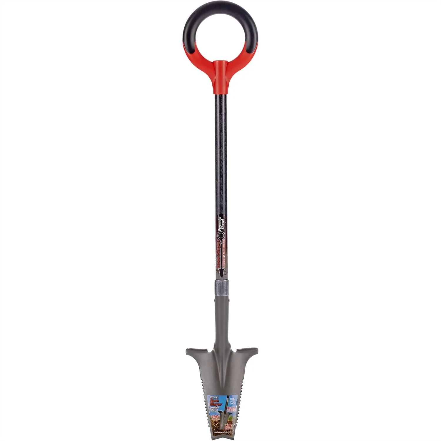 Perennial Garden Shovel with Serrated Blade for Digging and Root Cutting, Heavy Duty Steel Spade, Ergonomic O-Handle, Fiberglass
Perennial Garden Shovel with Serrated Blade for Digging and Root Cutting, Heavy Duty Steel Spade, Ergonomic O-Handle, Fiberglass