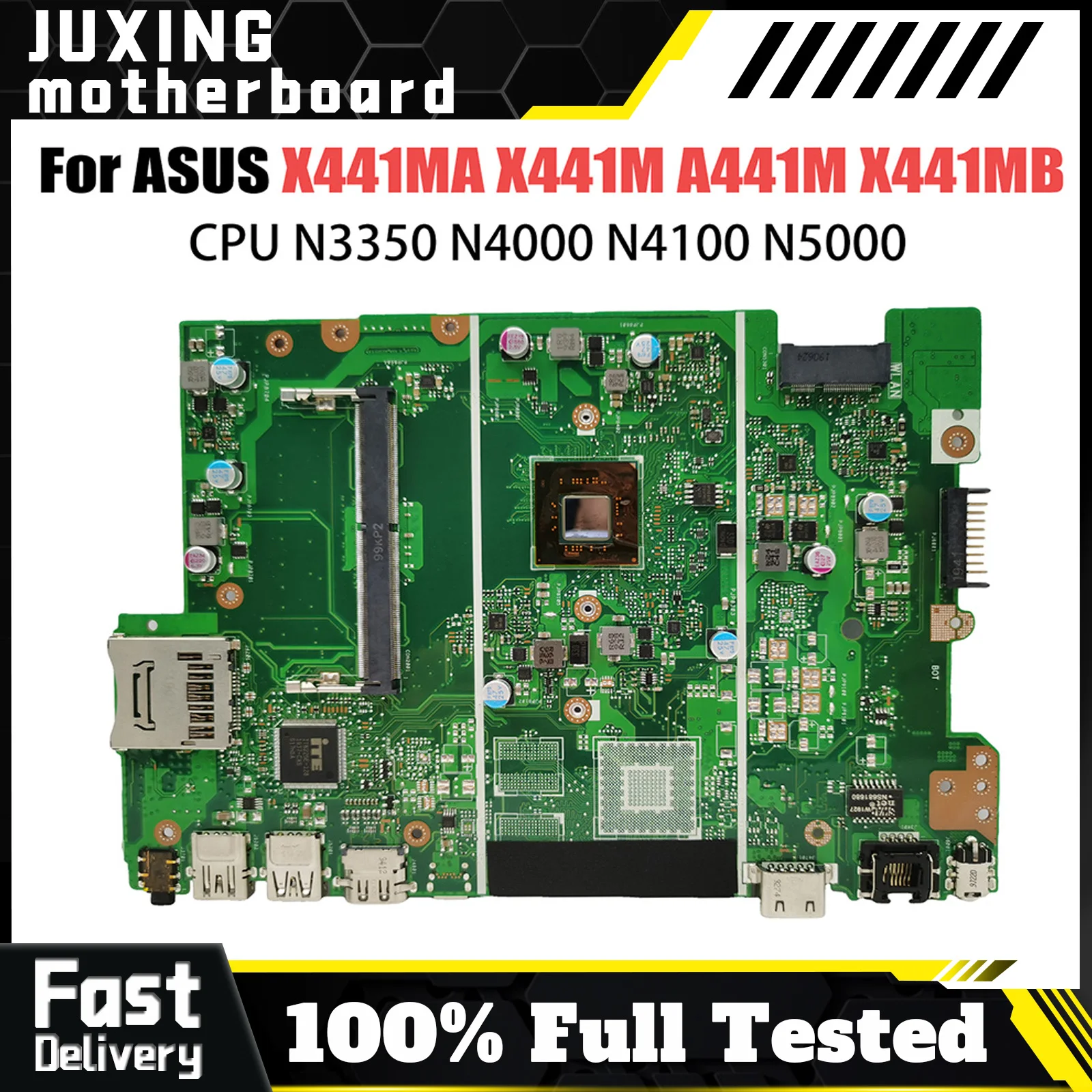 Материнская плата X441MB для ASUS X441MA F441M A441M R441M X441M, материнская плата для ноутбука N4000/N4100 N5000 GPU-V2G/UMA
Материнская плата X441MB для ASUS X441MA F441M A441M R441M X441M, материнская плата для ноутбука N4000/N4100 N5000 GPU-V2G/UMA