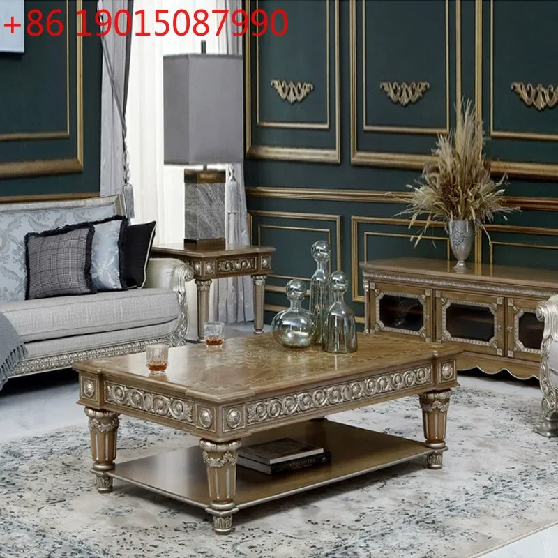 English neoclassical Windsor Castle solid wood carving flower living room coffee table European court gold painting
English neoclassical Windsor Castle solid wood carving flower living room coffee table European court gold painting