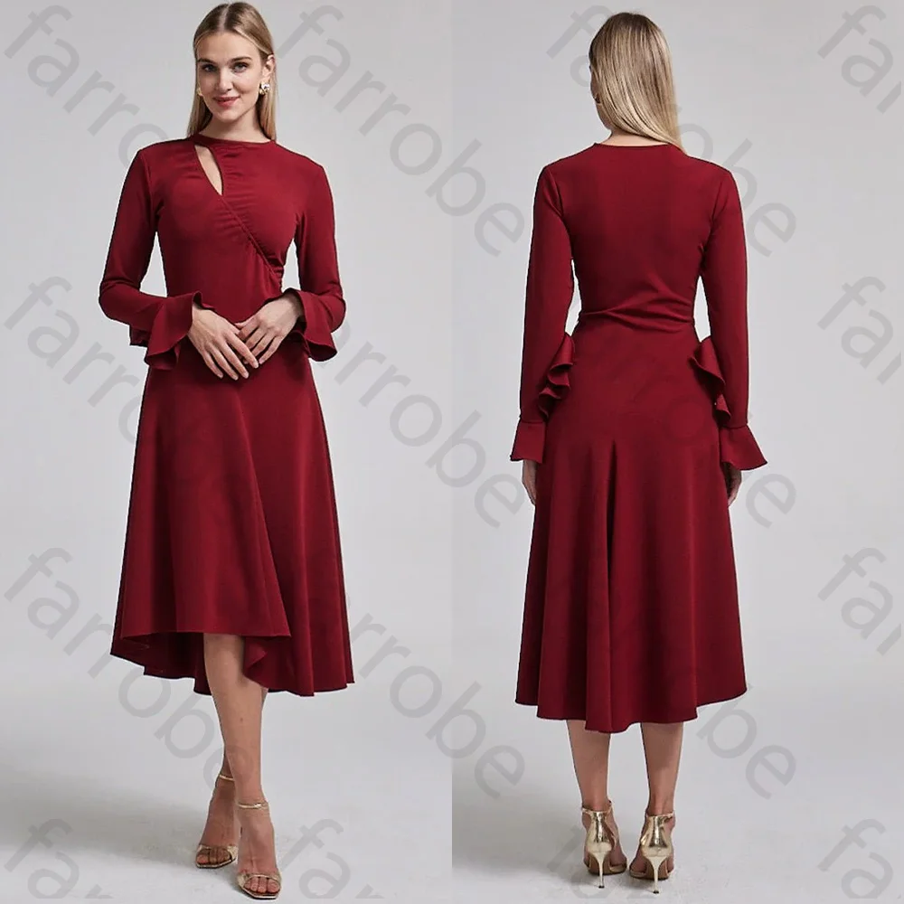 Customized Crepe Midi Dress A-Line Evening Dresses Long Sleeves Prom Gown Formal Exquisite High Quality Party Gowns for Women
Customized Crepe Midi Dress A-Line Evening Dresses Long Sleeves Prom Gown Formal Exquisite High Quality Party Gowns for Women