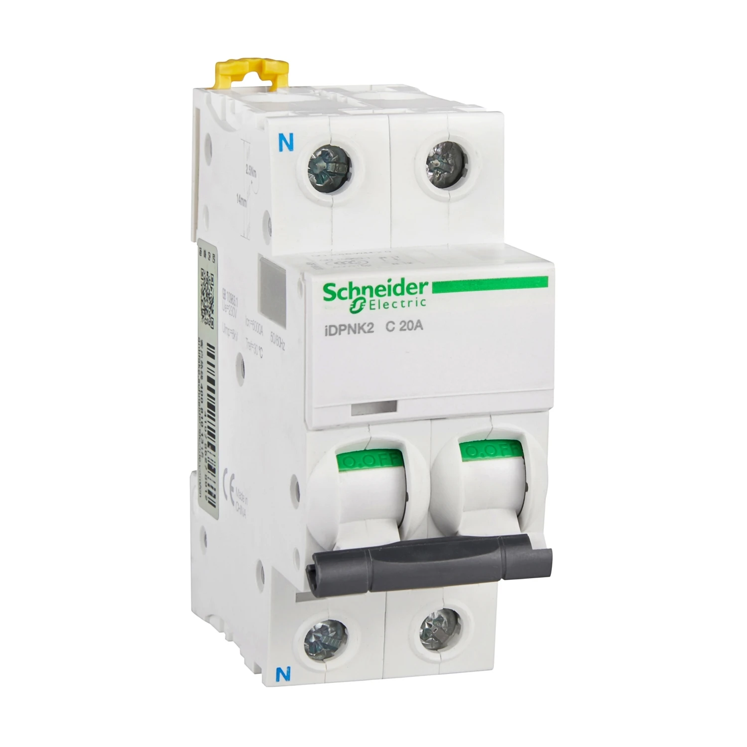 IDPNK2 20A A9F18620 1P+N | 20А | C | Миниатюрный автоматический выключатель 6KA IDPNK2
IDPNK2 20A A9F18620 1P+N | 20А | C | Миниатюрный автоматический выключатель 6KA IDPNK2