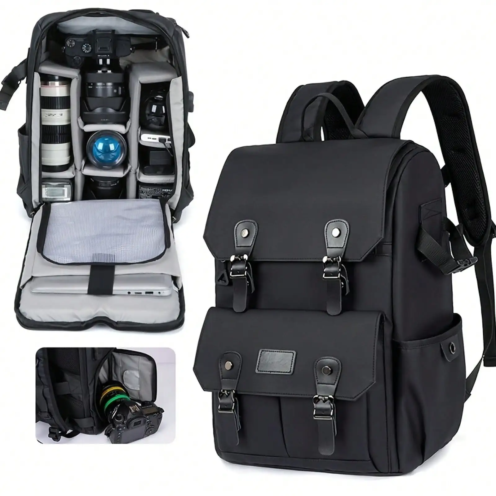 Photography Bag For SLR Cameras, Laptop Backpack, Multifunctional Photography Backpack, Suitable For ///, Anti-Theft Design, Adjustable Divided Interior, Can Store SLR/Mirrorless Cameras/3 Lenses/Laptop/Tablet/Accessories, Durable Oxford Fabric Material,
Photography Bag For SLR Cameras, Laptop Backpack, Multifunctional Photography Backpack, Suitable For ///, Anti-Theft Design, Adjustable Divided Interior, Can Store SLR/Mirrorless Cameras/3 Lenses/Laptop/Tablet/Accessories, Durable Oxford Fabric Material,