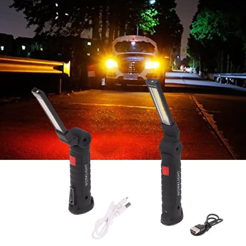 Portable Folding COB LED Flashlight Rechargeable Work Light With Built-in Battery Magnetic Camping Torch Lamp For Outdoor Use
Portable Folding COB LED Flashlight Rechargeable Work Light With Built-in Battery Magnetic Camping Torch Lamp For Outdoor Use
