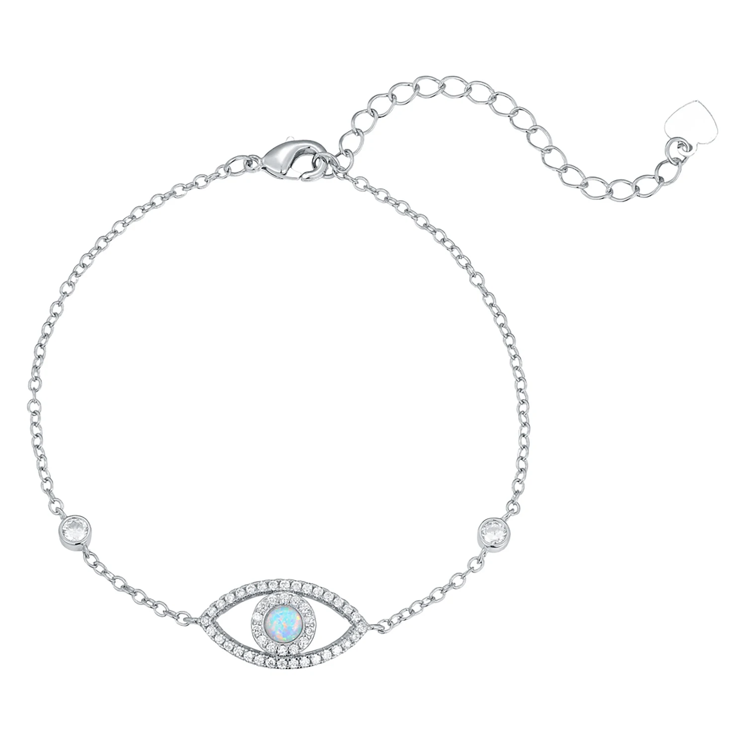 Trendy Blue Fire Opal Cubic Zircon with Evil Eye Bracelet Protective Amulet Jewelry for Women,Birthday Anniversary Gift for Her
Trendy Blue Fire Opal Cubic Zircon with Evil Eye Bracelet Protective Amulet Jewelry for Women,Birthday Anniversary Gift for Her