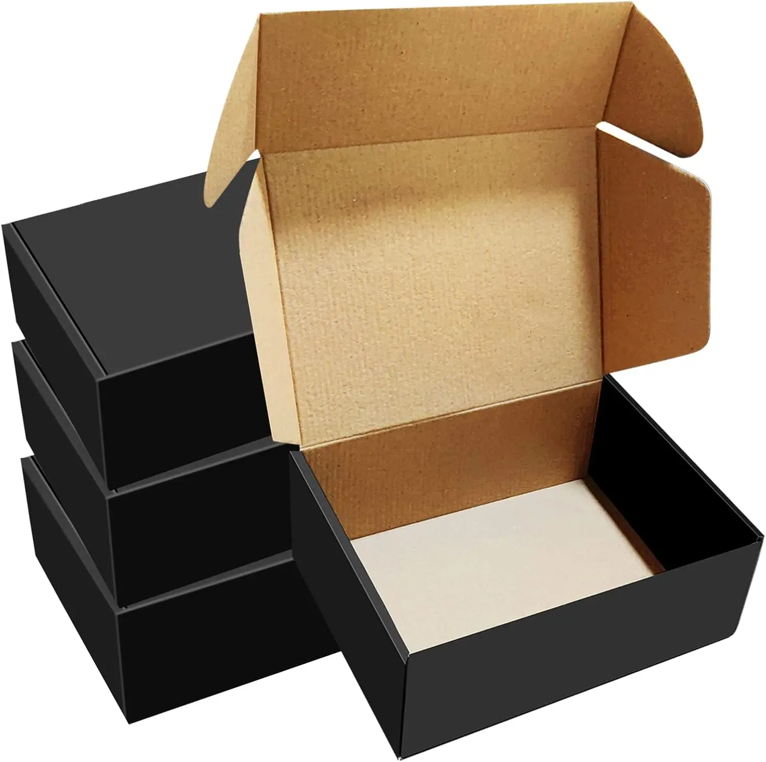30 Pack 8x6x3 Black Shipping Boxes, Corrugated Mailer Boxes for Small Items, Recyclable Cardboard Packaging
30 Pack 8x6x3 Black Shipping Boxes, Corrugated Mailer Boxes for Small Items, Recyclable Cardboard Packaging