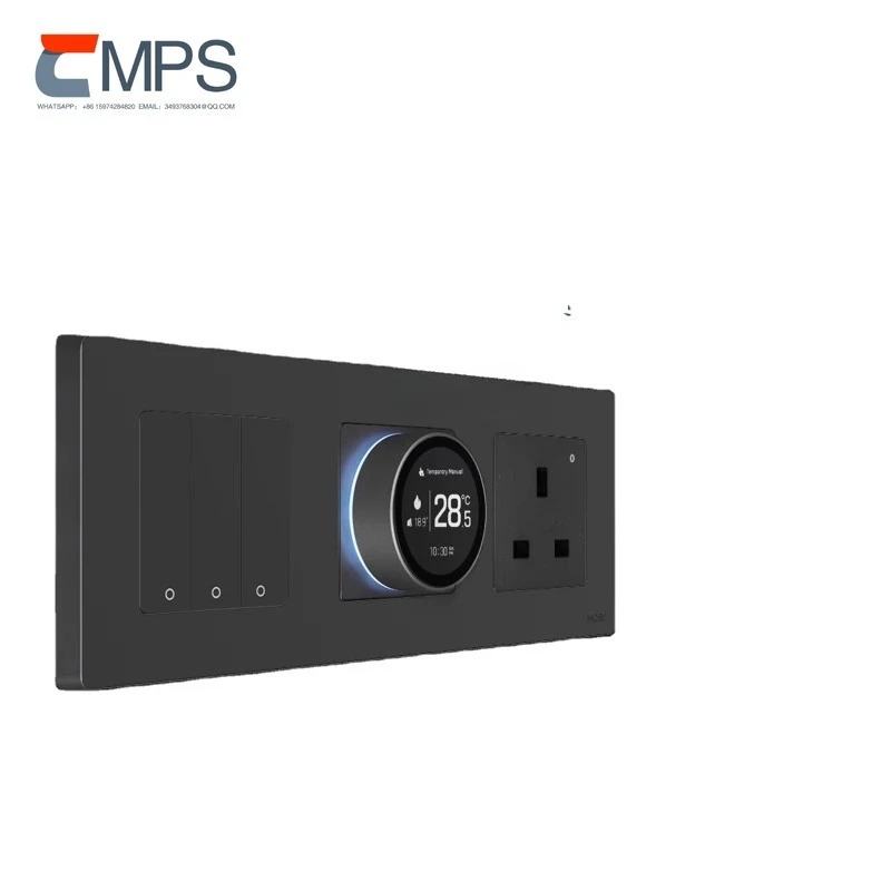 WiFi Wireless Gas Boiler Heating Thermostat with Round Touch Screen and Rotated Frame Week Programmable Heating System