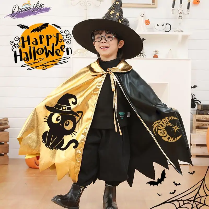Halloween Children's Costume Boys' And Girls' Cloaks Toddler Party Cosplay Outfits Traditional Chinese Festival Apparel
Halloween Children's Costume Boys' And Girls' Cloaks Toddler Party Cosplay Outfits Traditional Chinese Festival Apparel