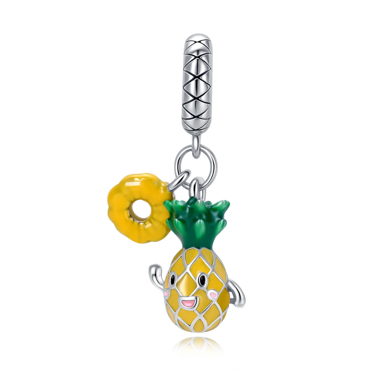 PANDIY 925 Sterling Silver Bracelet Summer Pineapple Pendant Exquisite Enamel Craftsmanship Suitable for Women Bracelets Jewelry
PANDIY 925 Sterling Silver Bracelet Summer Pineapple Pendant Exquisite Enamel Craftsmanship Suitable for Women Bracelets Jewelry