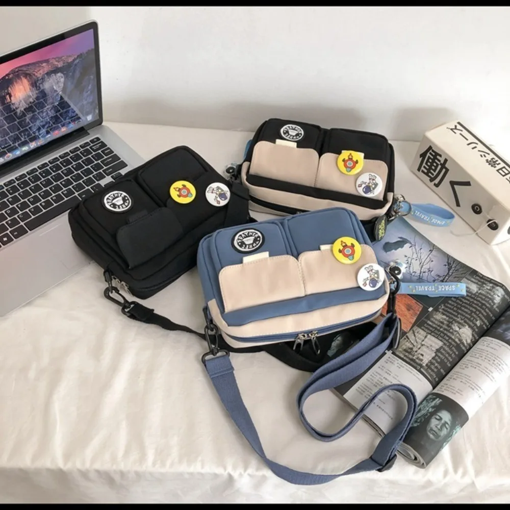 Fashion Versatile Men's Crossbody Bag Large Capacity Retro Shoulder Bag with Pendant Japanese Style Messenger Bag Unisex
Fashion Versatile Men's Crossbody Bag Large Capacity Retro Shoulder Bag with Pendant Japanese Style Messenger Bag Unisex