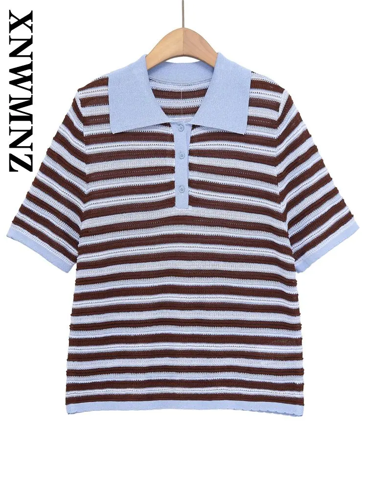 XNWMNZ Summer Woman's Simple Casual Short Sleeve Knitted Pullover Commuting Fashion Woman Turn-down Collar Versatile Sweater
XNWMNZ Summer Woman's Simple Casual Short Sleeve Knitted Pullover Commuting Fashion Woman Turn-down Collar Versatile Sweater