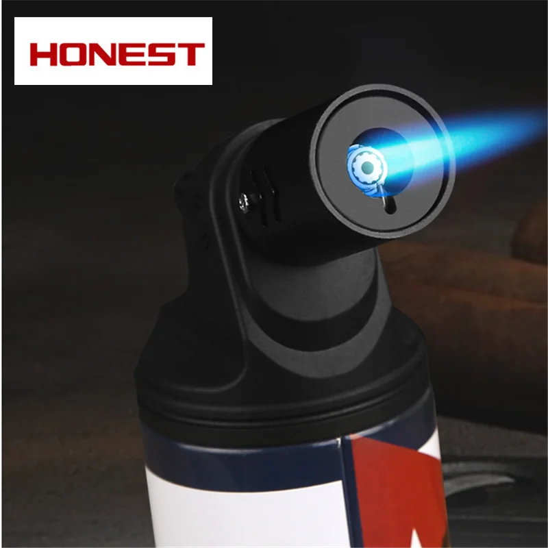 HONEST Metal Windproof Inflatable Cigar Jet Lighter High Temperature Welding Gun Barbecue Cigarette Lighter Men's Gift Wholesale
HONEST Metal Windproof Inflatable Cigar Jet Lighter High Temperature Welding Gun Barbecue Cigarette Lighter Men's Gift Wholesale