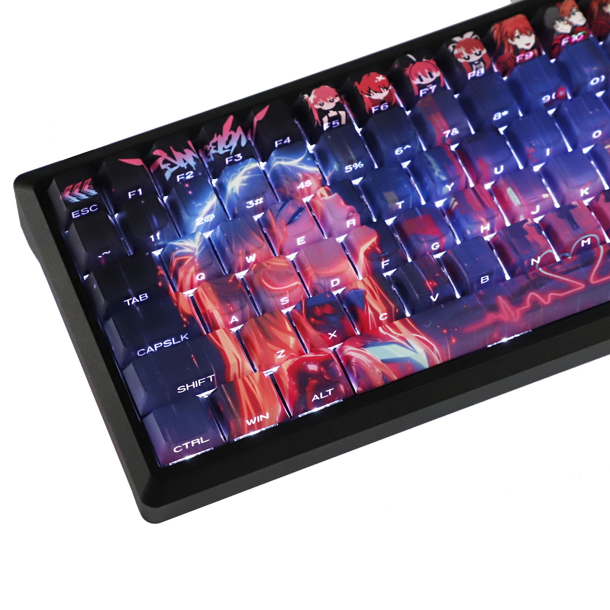 YMDK Asuka Theme Anime 131 клавиша Sidelit Double Shot PBT Cherry Profile Dye Sub Custom Keycap для механической клавиатуры MX 
YMDK Asuka Theme Anime 131 клавиша Sidelit Double Shot PBT Cherry Profile Dye Sub Custom Keycap для механической клавиатуры MX