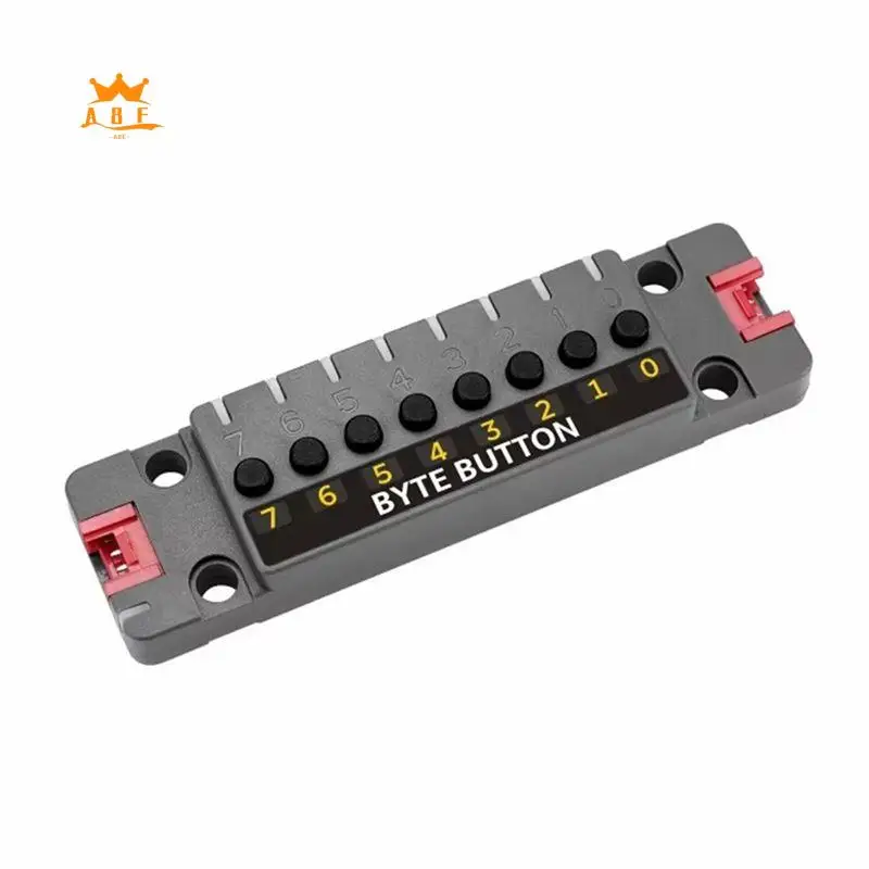 A08E-Byte Button Unit W/ 8-Button Touch Switch Tactile Switch Input Unit STM32 RGB Light (STM32G031)