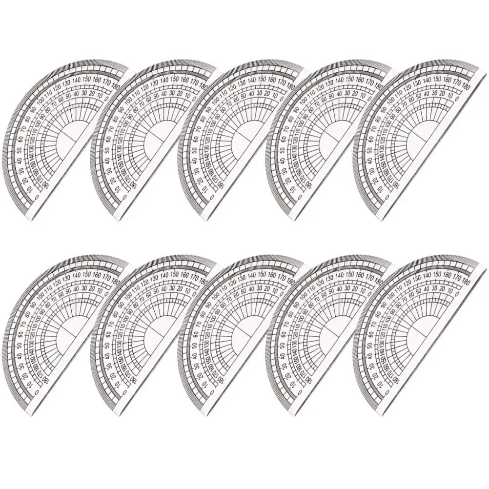 Plastic Protractor Triangle Ruler Math Circle Portable Students Supplies Clear Scale 180 Degrees Angle Tools Drafting School
Plastic Protractor Triangle Ruler Math Circle Portable Students Supplies Clear Scale 180 Degrees Angle Tools Drafting School