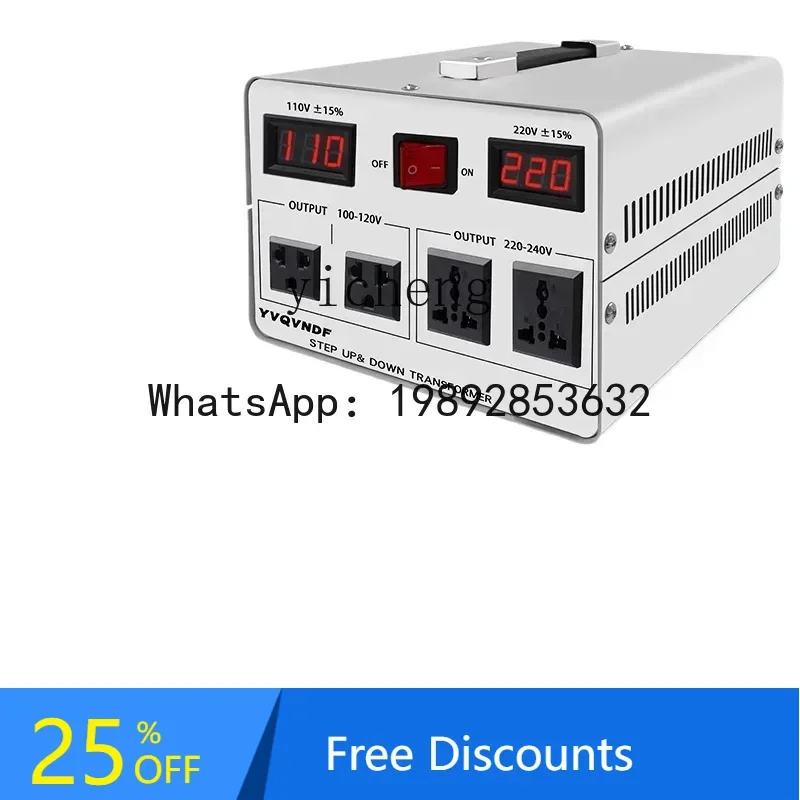 A1 pure copper bidirectional transformer 100V110V to 220V US Taiwan Japan voltage converter 220V to 110V
A1 pure copper bidirectional transformer 100V110V to 220V US Taiwan Japan voltage converter 220V to 110V