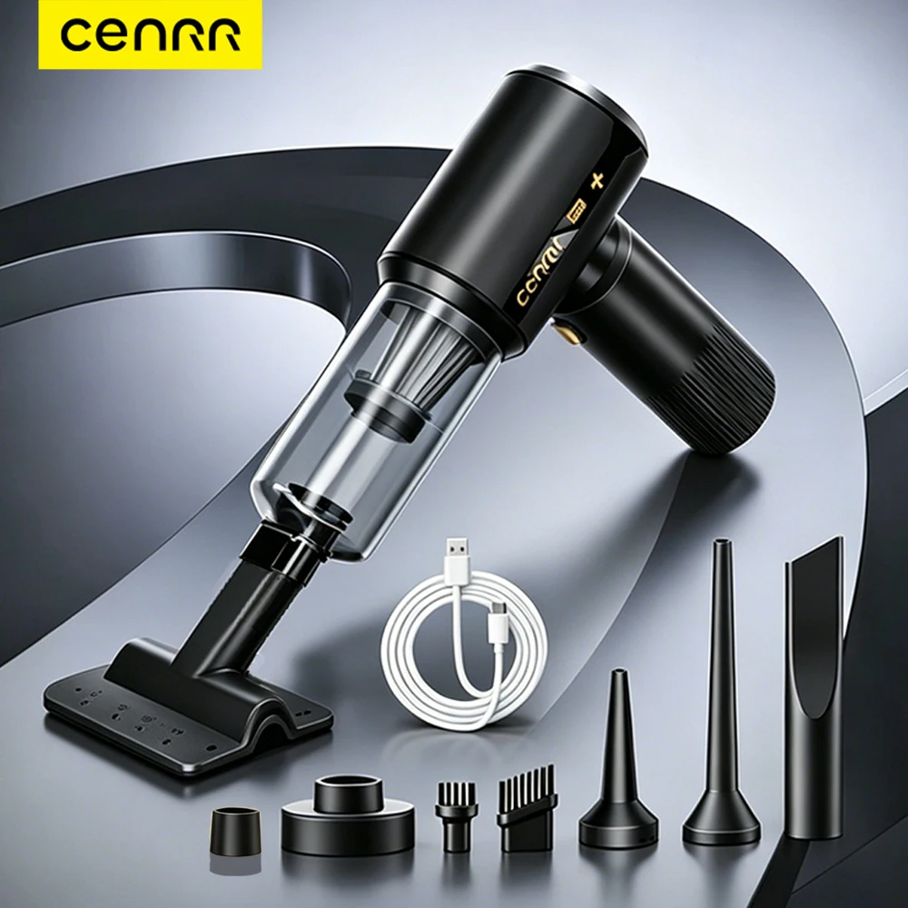 CENRR Portable Car Vacuum Cleaner Wireless Cleaner Powerful Cleaning Machine Strong Suction HandHeld Mini Vacuum Cleaner for Car
CENRR Portable Car Vacuum Cleaner Wireless Cleaner Powerful Cleaning Machine Strong Suction HandHeld Mini Vacuum Cleaner for Car