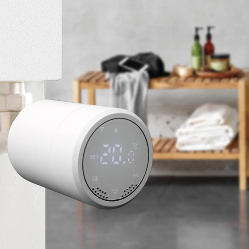 Простая установка Интеллектуальный радиаторный термостат Интеллектуальный термостат Интеграция приложений Настраиваемые настройки температуры
Простая установка Интеллектуальный радиаторный термостат Интеллектуальный термостат Интеграция приложений Настраиваемые настройки температуры