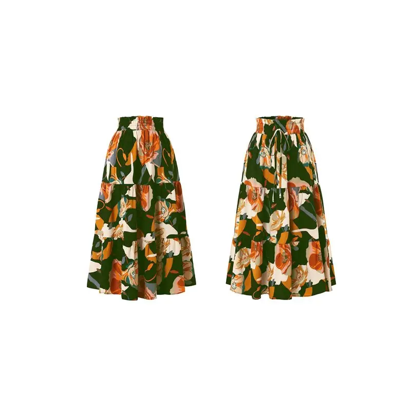 Юбка макси CYL-Floral для женщин, летняя, удобная, многоярусная, на резинке, с высокой талией, для отпуска, А-силуэт, свободная, расклешенная, длинная
Юбка макси CYL-Floral для женщин, летняя, удобная, многоярусная, на резинке, с высокой талией, для отпуска, А-силуэт, свободная, расклешенная, длинная