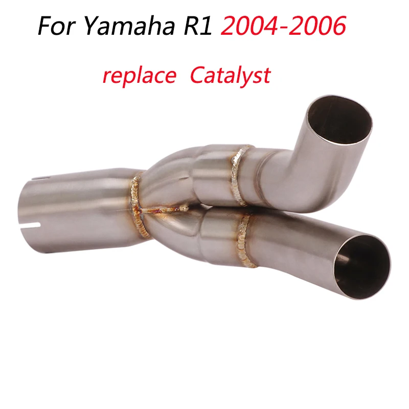 Slip On Motorcycle Mid Connect Tube Middle Link Pipe Stainless Steel Exhaust System Modified For Yamaha R1 2004-2006
Slip On Motorcycle Mid Connect Tube Middle Link Pipe Stainless Steel Exhaust System Modified For Yamaha R1 2004-2006