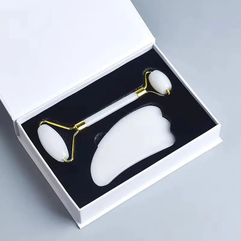 White Jade Roller Gua Sha Set Gouache Stone Scraper Back Neck Scratcher Massager Facial Body Anti Wrinkle Beauty Massager
White Jade Roller Gua Sha Set Gouache Stone Scraper Back Neck Scratcher Massager Facial Body Anti Wrinkle Beauty Massager