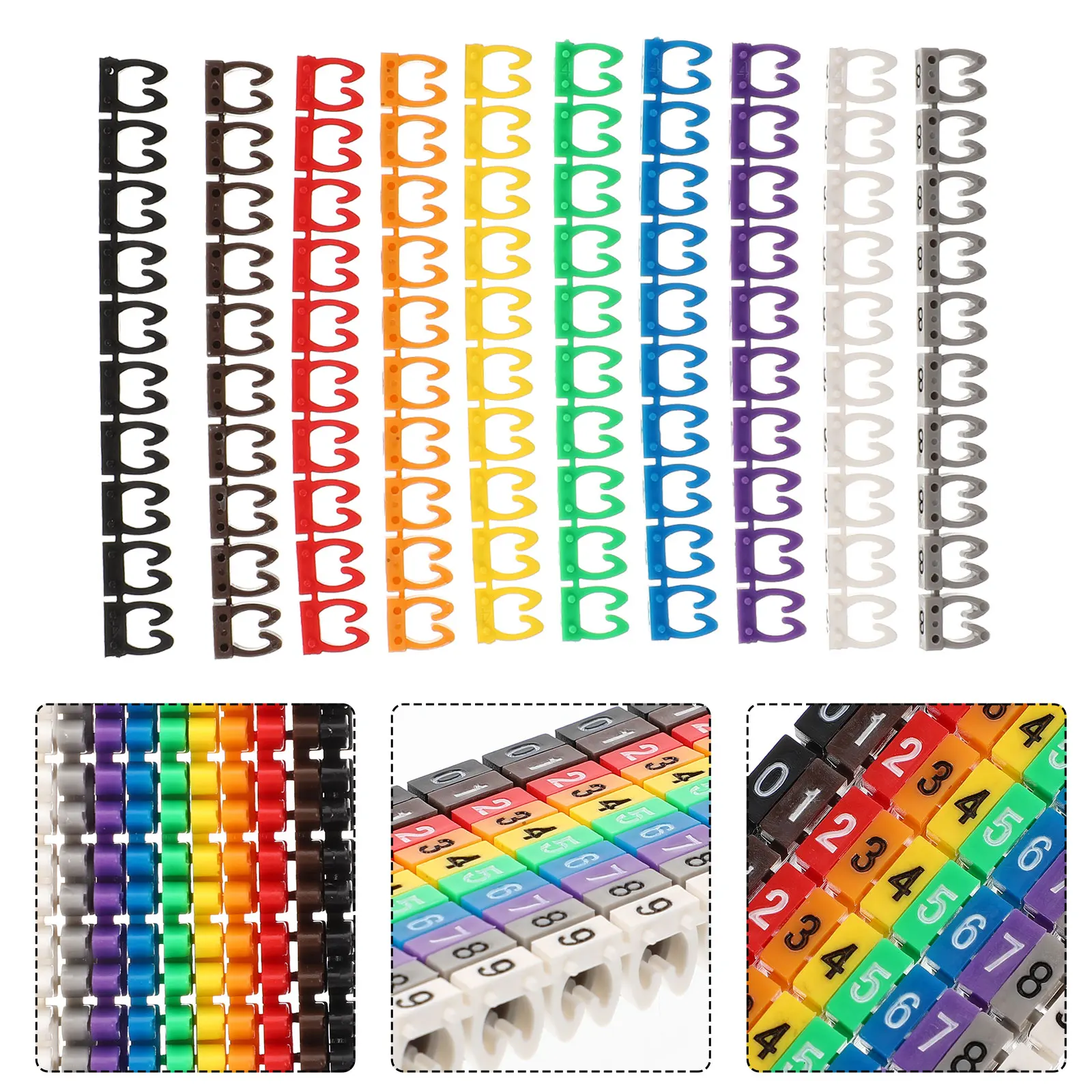 100pcs Multicolor Cable Labels Cord Identification Tags Wire Identifier Buckles Bright Durable Plastic Reusable Easy Install
100pcs Multicolor Cable Labels Cord Identification Tags Wire Identifier Buckles Bright Durable Plastic Reusable Easy Install