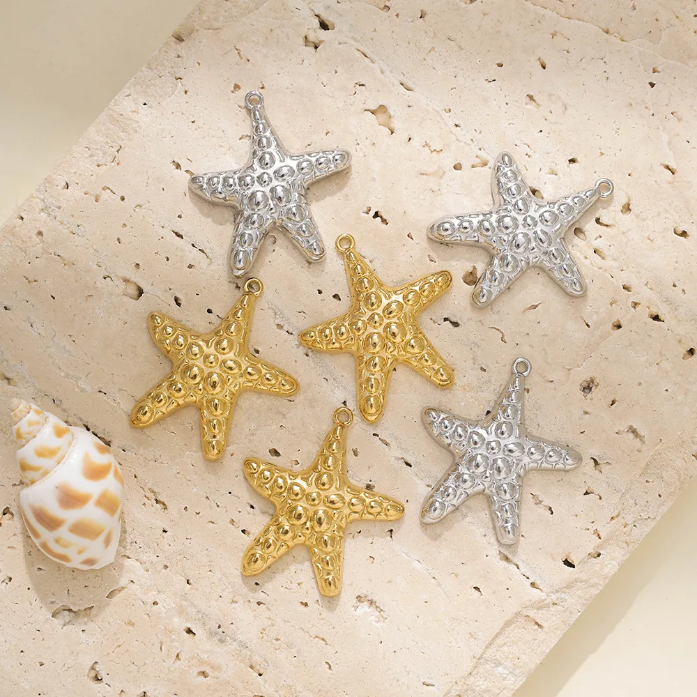 5pcs Handmade Starfish Jewelry Pendant Charms Stainless Steel Necklace Earrings Bacelet Pendants Diy Jewelry Making Accessories
5pcs Handmade Starfish Jewelry Pendant Charms Stainless Steel Necklace Earrings Bacelet Pendants Diy Jewelry Making Accessories
