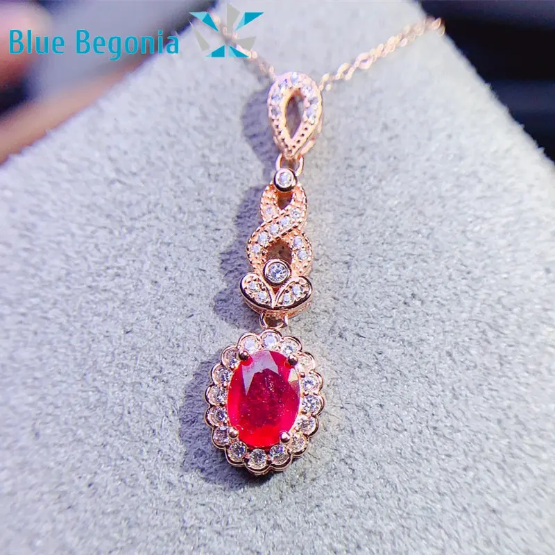 Luxury Ruby Necklace Pendant 925 Sterling Silver Jewelry for Women Anniversary Gift 6*8mm Genuine Gemstone
Luxury Ruby Necklace Pendant 925 Sterling Silver Jewelry for Women Anniversary Gift 6*8mm Genuine Gemstone