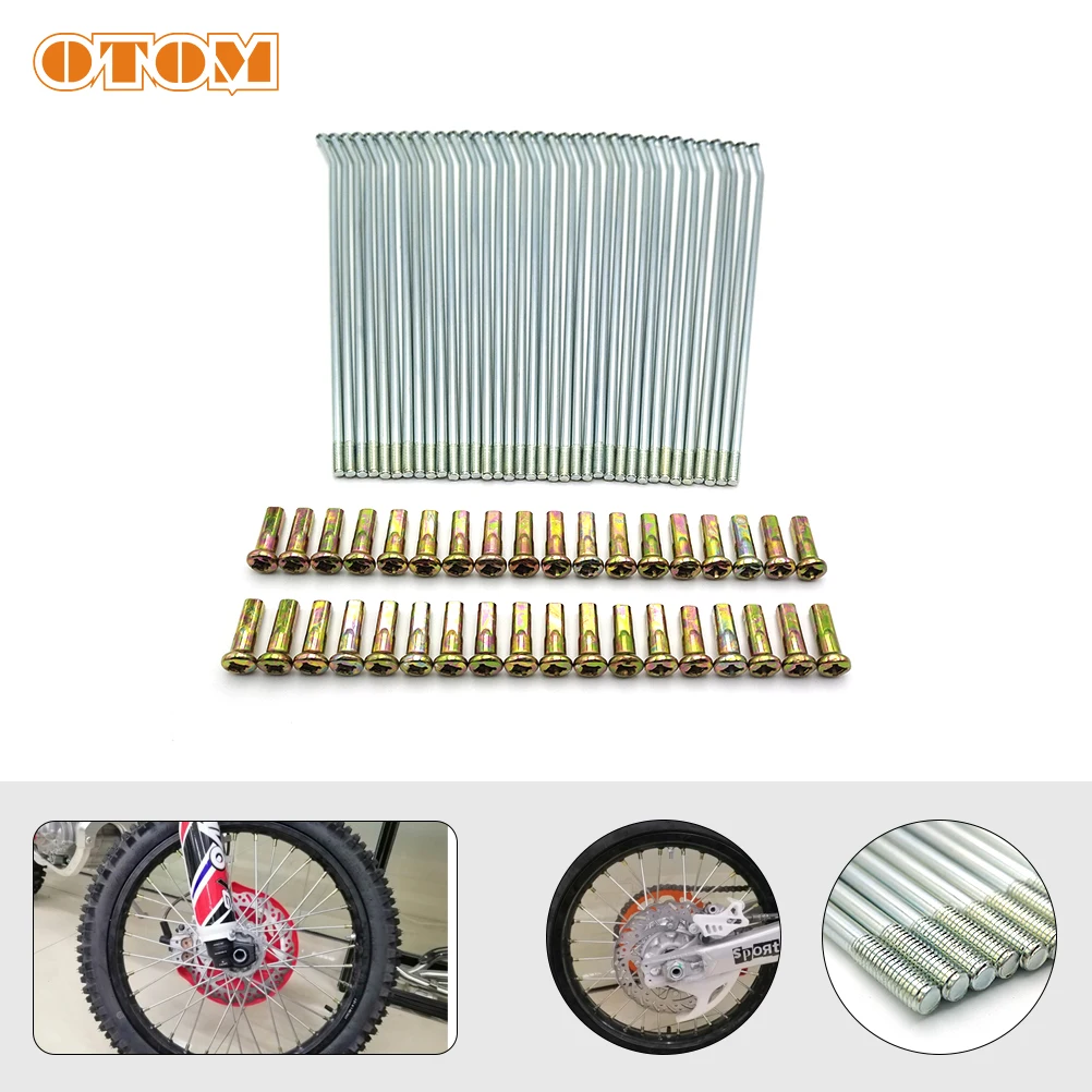 OTOM 36Pcs Bicycle Steel Spokes Motorcycle 21" Front 18" 19" Rear Wheel Spoke Screw Bolt Nuts Nipples For HONDA CRF CR125R 250RX
OTOM 36Pcs Bicycle Steel Spokes Motorcycle 21" Front 18" 19" Rear Wheel Spoke Screw Bolt Nuts Nipples For HONDA CRF CR125R 250RX