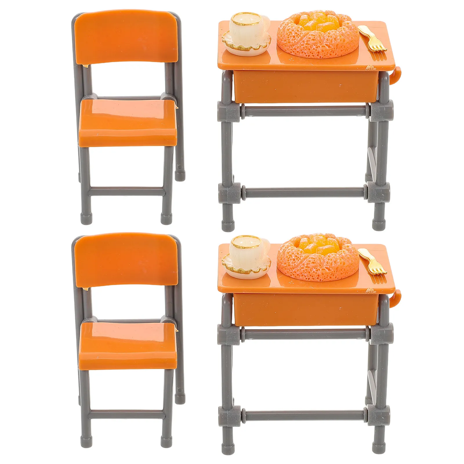 2Sets Mini Desk Furniture Realistic Small Table Set Mini Study Dining Table Accessories for Dollhouse Miniature Creative
2Sets Mini Desk Furniture Realistic Small Table Set Mini Study Dining Table Accessories for Dollhouse Miniature Creative