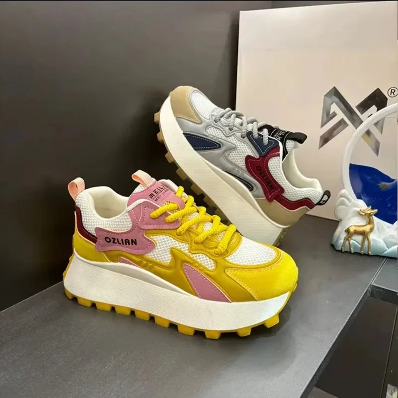 sneakers women trends 2025 summer New Platform Thick Sole jogging Casual woman Shoes mesh Breathable Vulcanize designer shoes
sneakers women trends 2025 summer New Platform Thick Sole jogging Casual woman Shoes mesh Breathable Vulcanize designer shoes