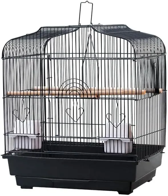 Портативная дорожная клетка для птиц с ручкой, металлическая переноска для мелких попугаев, канарей, корелл
Портативная дорожная клетка для птиц с ручкой, металлическая переноска для мелких попугаев, канарей, корелл