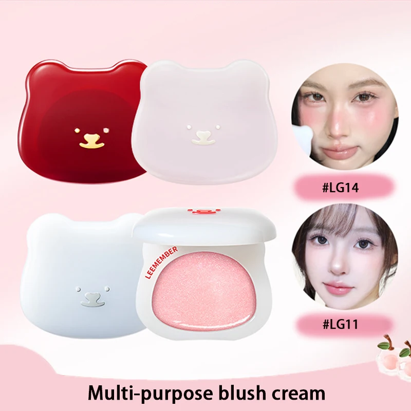 LEEMEMBER Hydrating Blush Multi-Use Balm Blush Monochrome Shimmer Little Bear Cute Cosmetics Lasting Watery Face Blusher Makeup
LEEMEMBER Hydrating Blush Multi-Use Balm Blush Monochrome Shimmer Little Bear Cute Cosmetics Lasting Watery Face Blusher Makeup