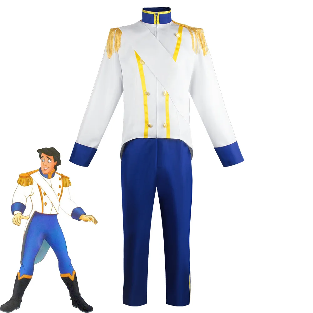 Mermaid Anime Prince Eric Cosplay Costume Halloween Carnival Disguise Uniform Suits Men's Party Performance Gown
Mermaid Anime Prince Eric Cosplay Costume Halloween Carnival Disguise Uniform Suits Men's Party Performance Gown