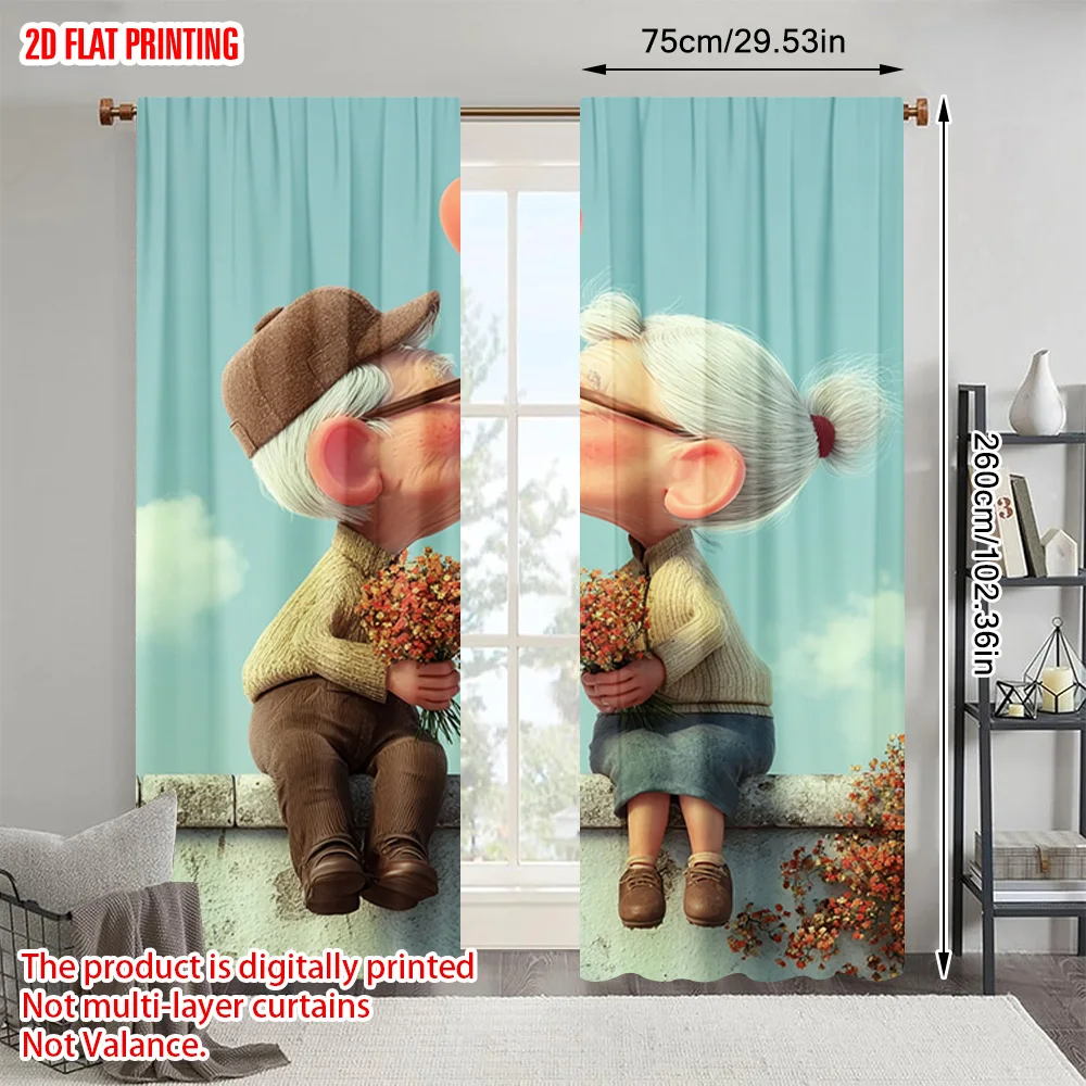 2pcs, plane printing Print Curtains Grandparents embrace1 Polyester (without rod) Room Decor for Kitchen, Bedroom & Living
2pcs, plane printing Print Curtains Grandparents embrace1 Polyester (without rod) Room Decor for Kitchen, Bedroom & Living