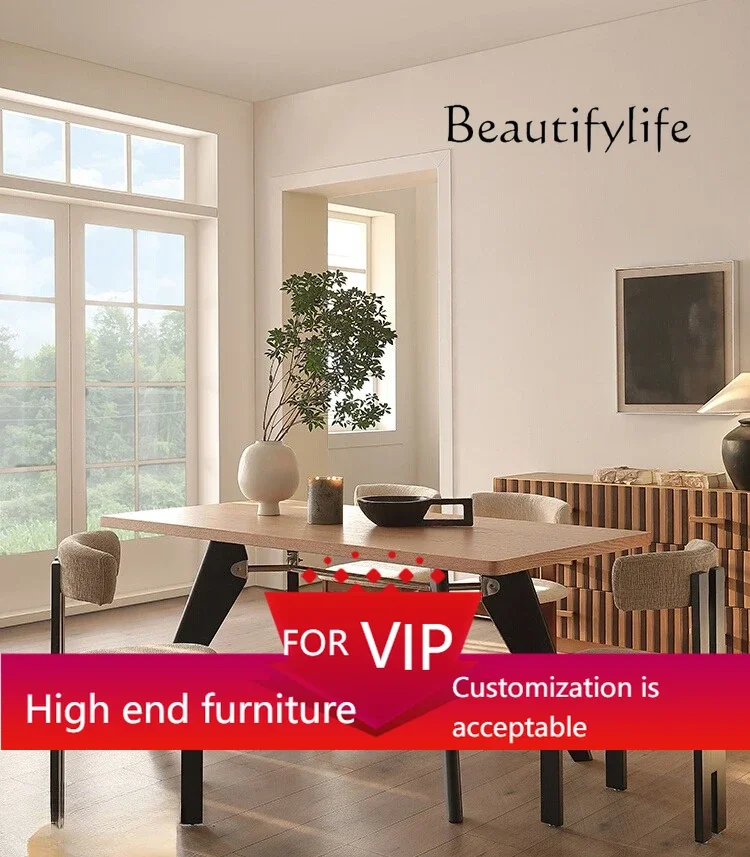 UP French dining table and chair combination modern simple minimalist log surprising quiet wind solid wood rectangular dining ta
UP French dining table and chair combination modern simple minimalist log surprising quiet wind solid wood rectangular dining ta
