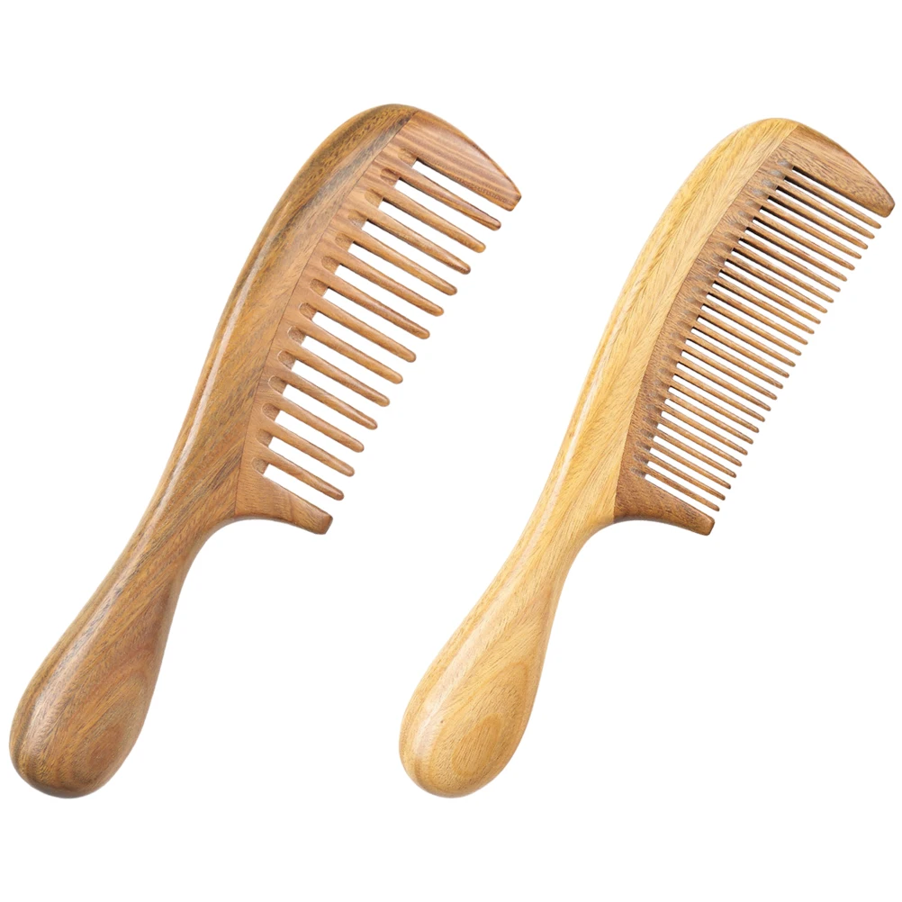 2Pcs Green Sandalwood Hair Comb Natural Wood Massage Comb Smooth Teeth Configuration Scalp Stimulation Headache Relief
2Pcs Green Sandalwood Hair Comb Natural Wood Massage Comb Smooth Teeth Configuration Scalp Stimulation Headache Relief