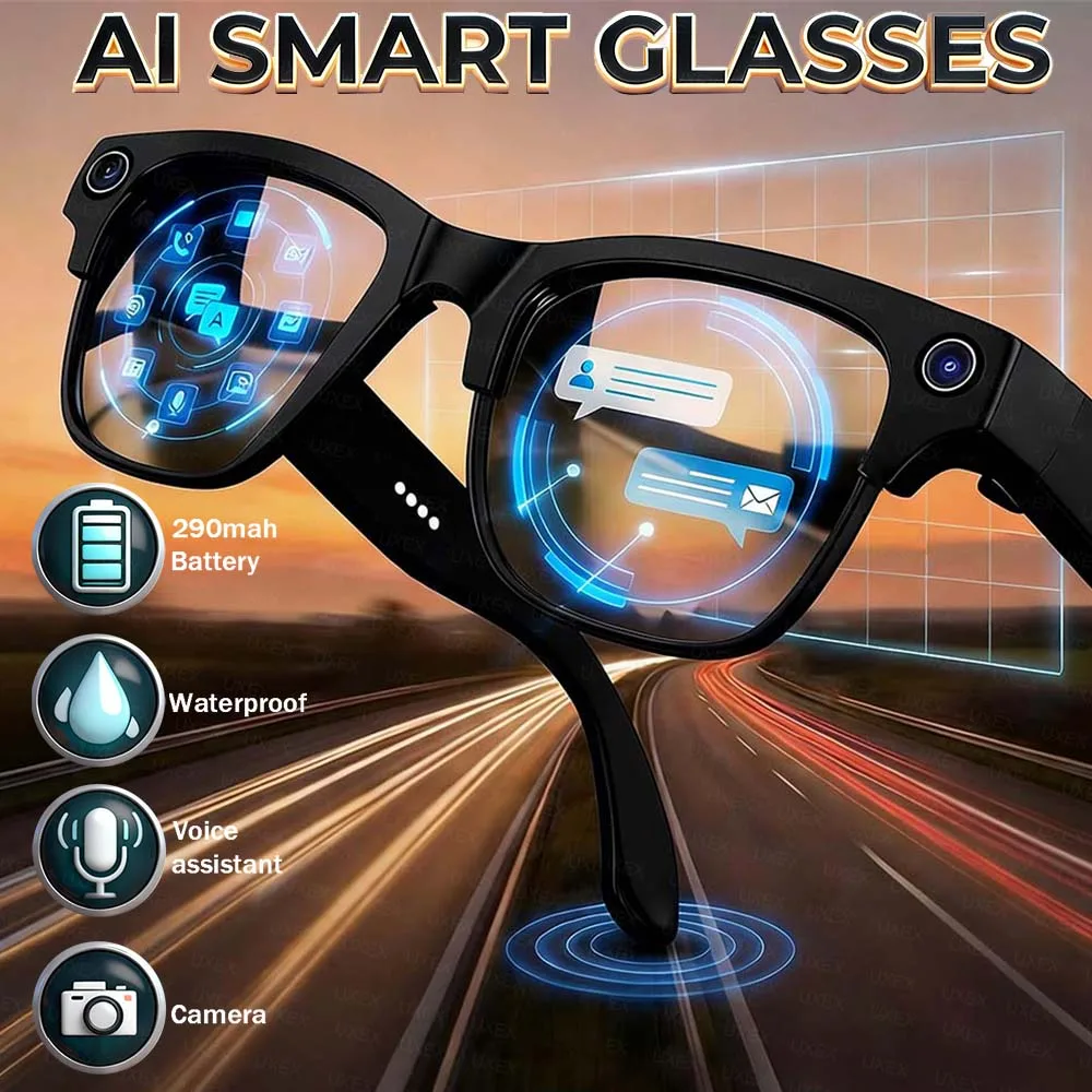 Upgrade Smart Glasses Women With Camera Photo Recognition Waterproof Bluetooth Call Translation Voice Multifunction Sunglasses
Upgrade Smart Glasses Women With Camera Photo Recognition Waterproof Bluetooth Call Translation Voice Multifunction Sunglasses