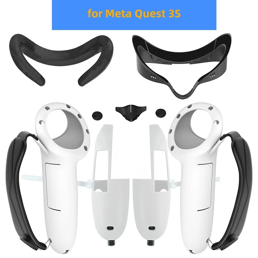 Для Meta Quest 3S Wider Сменный кронштейн Маска + Удлиненная ручка Защитный силиконовый чехол VR Аксессуары
Для Meta Quest 3S Wider Сменный кронштейн Маска + Удлиненная ручка Защитный силиконовый чехол VR Аксессуары
