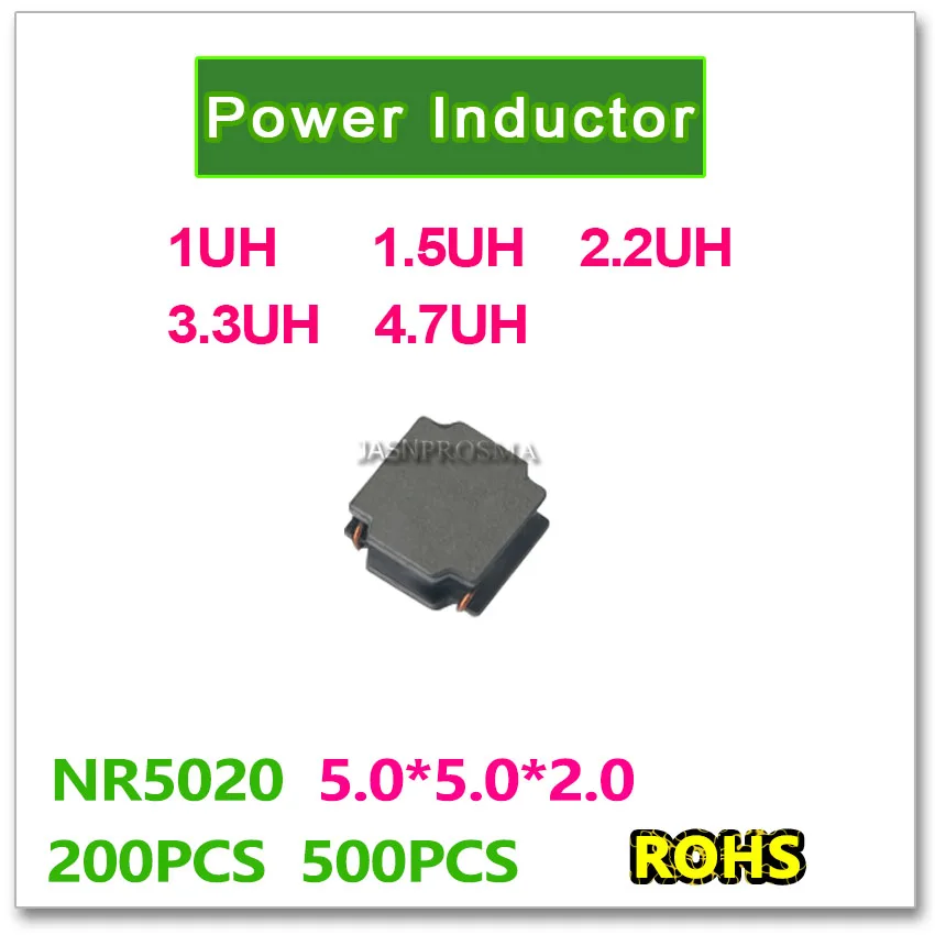200PCS 500PCS SMD NR5020 1UH 1.5UH 2.2UH 3.3UH 4.7UH High quality New original 5020 NR5020T
200PCS 500PCS SMD NR5020 1UH 1.5UH 2.2UH 3.3UH 4.7UH High quality New original 5020 NR5020T