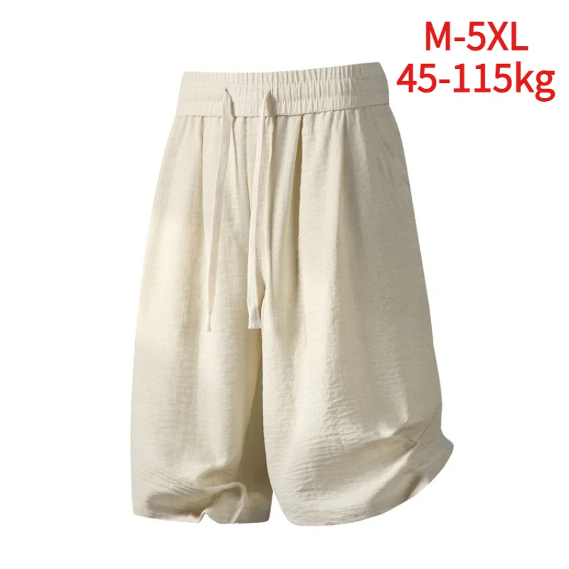 Men's Casual Breathable Shorts Elastic Waist Cotton Linen Blend Summer Comfortable Five-Quarter Length Simple Solid Color
Men's Casual Breathable Shorts Elastic Waist Cotton Linen Blend Summer Comfortable Five-Quarter Length Simple Solid Color
