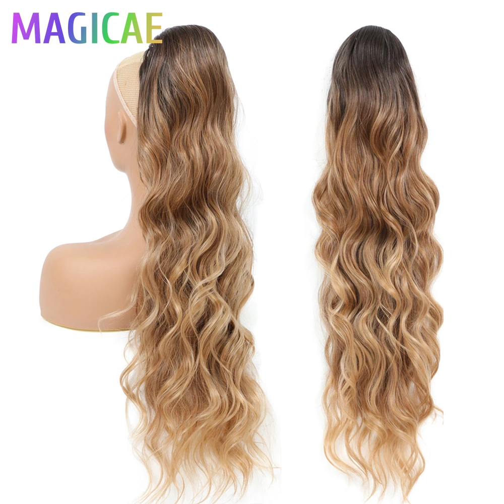Накладной хвост Magicae Body Wave, 28 дюймов, омбре коричневый с блондом 27/613, на заколках, из синтетических волос, 180 грамм, термостойкий
Накладной хвост Magicae Body Wave, 28 дюймов, омбре коричневый с блондом 27/613, на заколках, из синтетических волос, 180 грамм, термостойкий