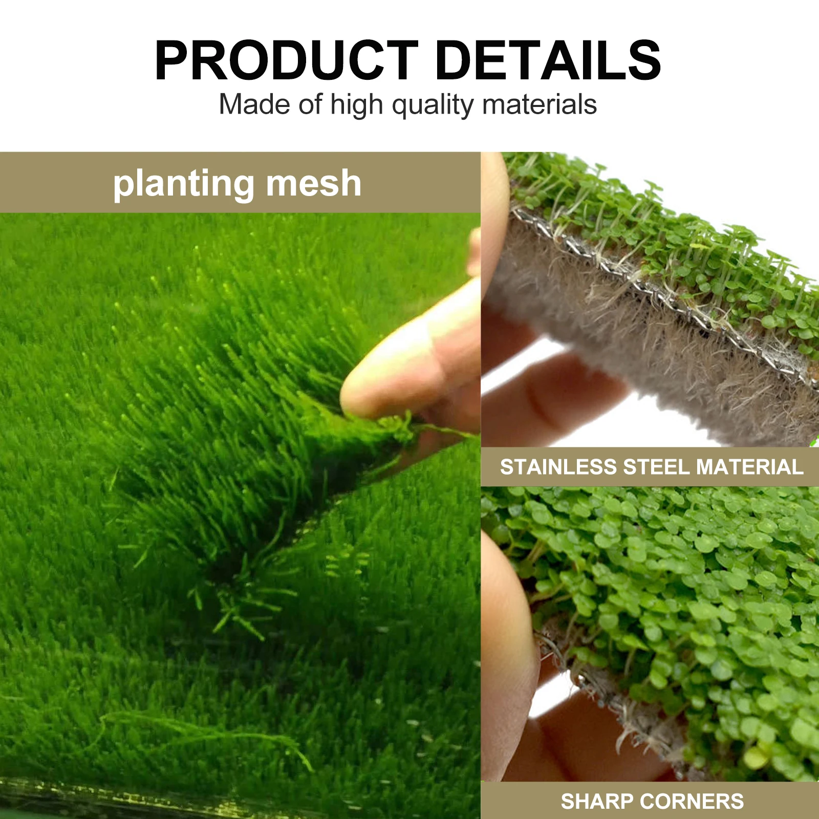 10pcs Stainless Steel Aquatic Fish Tank Wall Mesh For Christmas Moss Java Moss Aquarium Decoration Premium Durable Mesh Wall
10pcs Stainless Steel Aquatic Fish Tank Wall Mesh For Christmas Moss Java Moss Aquarium Decoration Premium Durable Mesh Wall