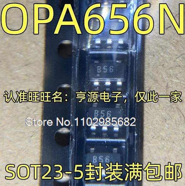 5PCS/LOT OPA656N OPA656N/250 B56 SOT23-5 Original stock in stock Inventory is currently in stock
5PCS/LOT OPA656N OPA656N/250 B56 SOT23-5 Original stock in stock Inventory is currently in stock