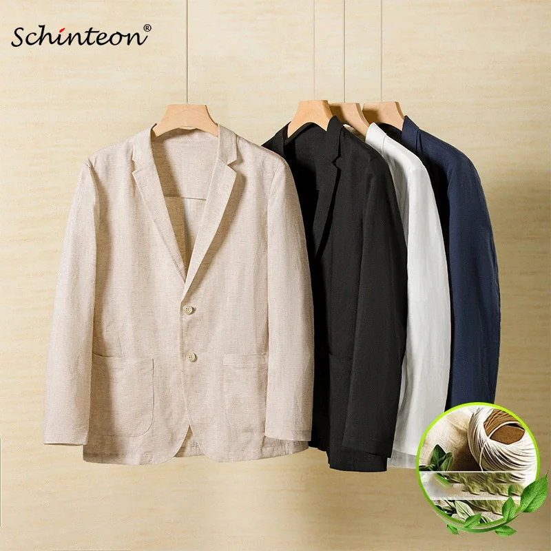 Schinteon Men's Linen Lyocel Blazer Jacket Spring Summer Casual Thin Cool Breathable Slim Fit Outwear 2026 New Fashion
Schinteon Men's Linen Lyocel Blazer Jacket Spring Summer Casual Thin Cool Breathable Slim Fit Outwear 2026 New Fashion