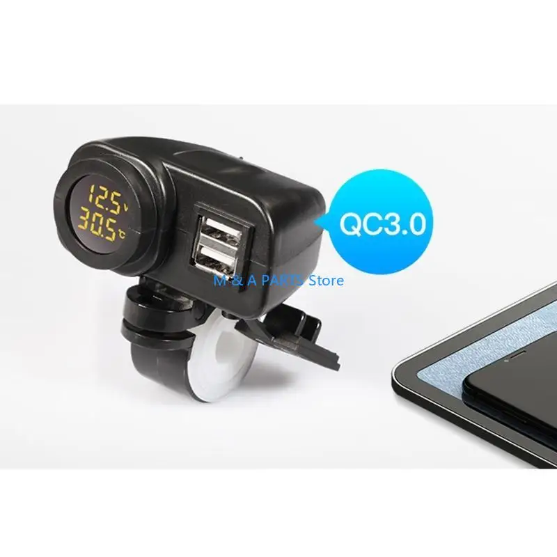 U1JF QC3.0 Car ATV Temperature Display Switch On/Off Dual Usb 12V 24V
U1JF QC3.0 Car ATV Temperature Display Switch On/Off Dual Usb 12V 24V
