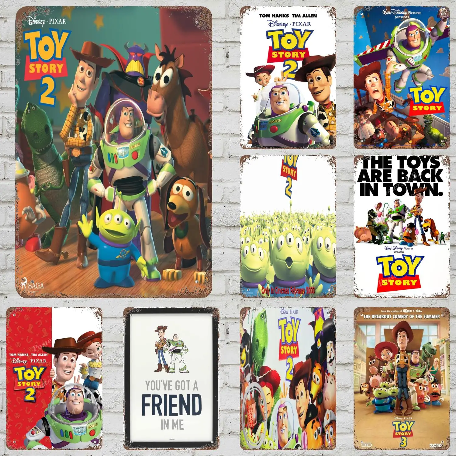 MINISO Toy Story 2 Vintage Metal Tin Signs Posters Decor Retro Metal Plaque Wall Art Decor for Garage Bar
MINISO Toy Story 2 Vintage Metal Tin Signs Posters Decor Retro Metal Plaque Wall Art Decor for Garage Bar