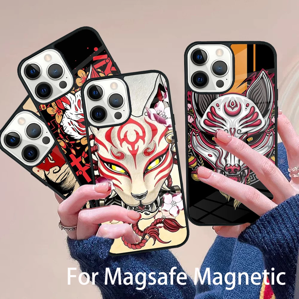 Japanese Style Fox Phone Case Magesafe Magnetic Wireless Charge Cover For IPhone 16 11 12 13 14 15 Pro Max Plus Mini
Japanese Style Fox Phone Case Magesafe Magnetic Wireless Charge Cover For IPhone 16 11 12 13 14 15 Pro Max Plus Mini