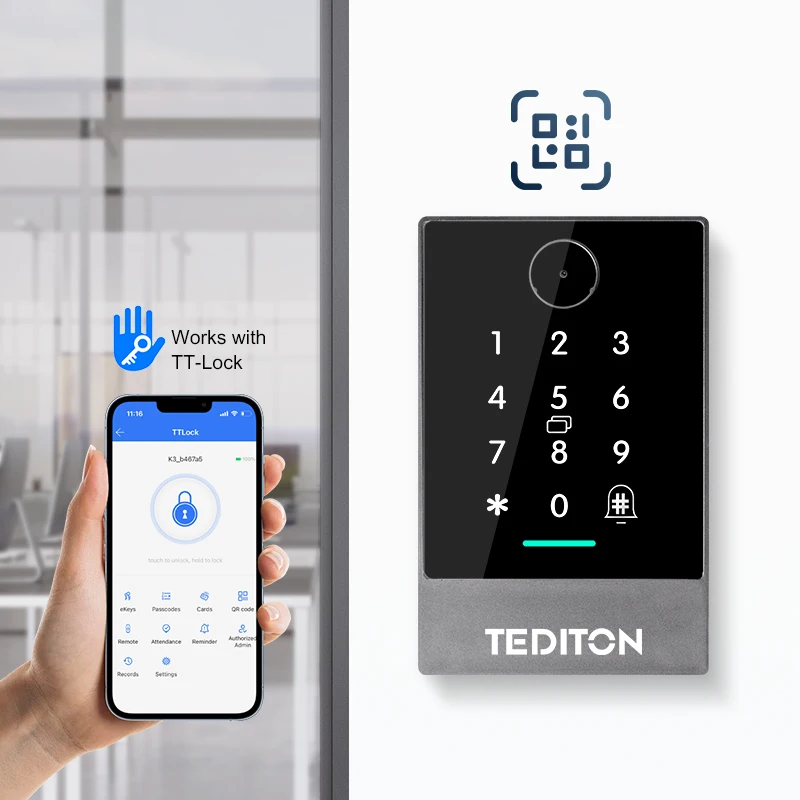 Tediton Waterproof Door Access Control System kit TTlock Hotel Wireless Door Access Control System With Software
Tediton Waterproof Door Access Control System kit TTlock Hotel Wireless Door Access Control System With Software